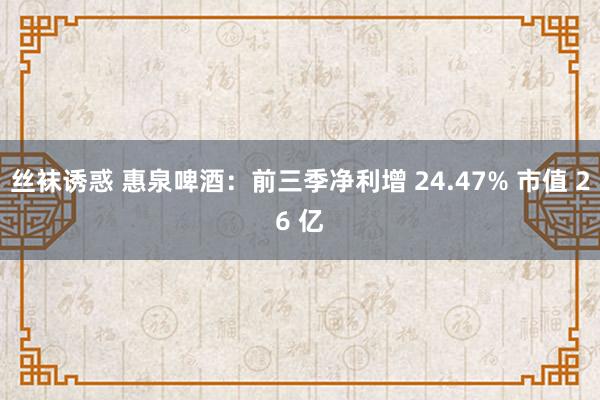 丝袜诱惑 惠泉啤酒：前三季净利增 24.47% 市值 26 亿