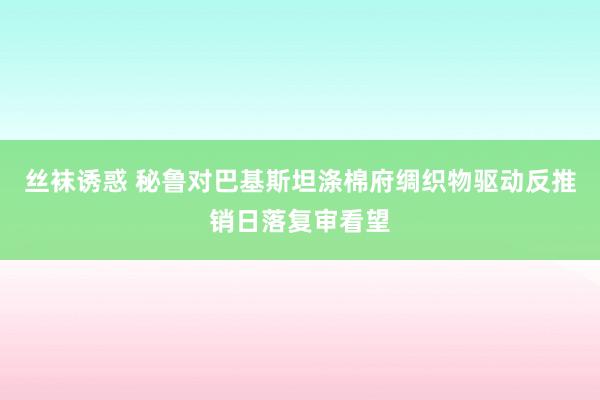 丝袜诱惑 秘鲁对巴基斯坦涤棉府绸织物驱动反推销日落复审看望