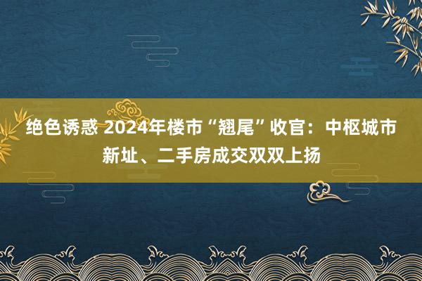 绝色诱惑 2024年楼市“翘尾”收官：中枢城市新址、二手房成交双双上扬