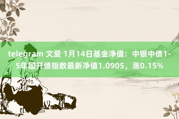 telegram 文爱 1月14日基金净值：中银中债1-5年国开债指数最新净值1.0905，涨0.15%