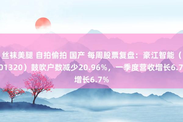 丝袜美腿 自拍偷拍 国产 每周股票复盘：豪江智能（301320）鼓吹户数减少20.96%，一季度营收增长6.7%