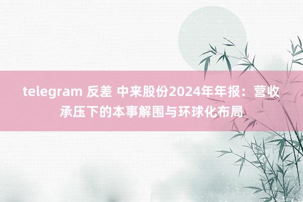 telegram 反差 中来股份2024年年报：营收承压下的本事解围与环球化布局